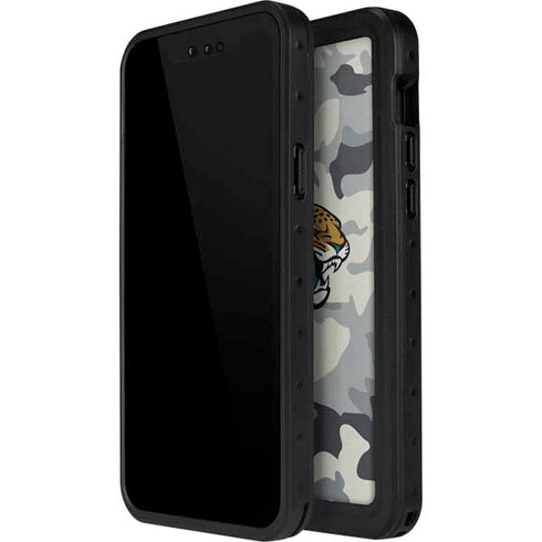 NFL Jacksonville Jaguars Camo iPhone 15 Waterproof Case